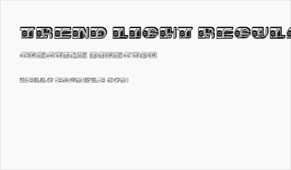 Trend Light Regular Business Card