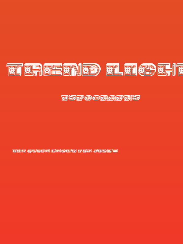 Trend Light Regular Poster