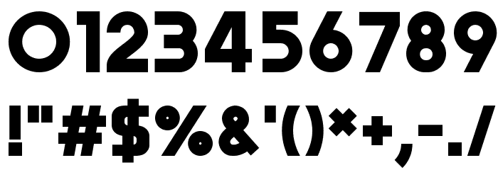 Trender Font OTHER CHARS