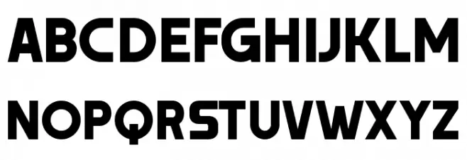 Trender Schriftart Groß