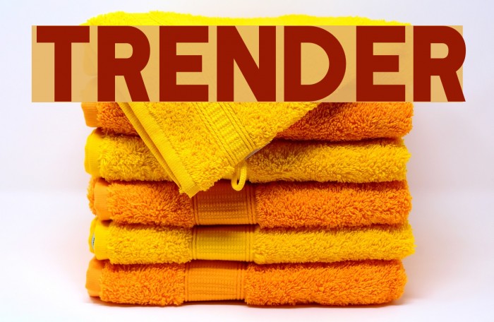 Trender Font examples