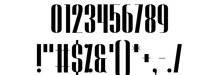 Trendgetter Font OTHER CHARS