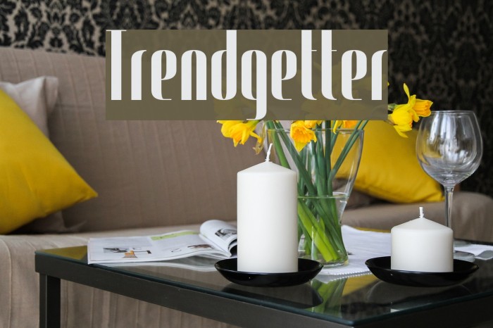 Trendgetter Font examples