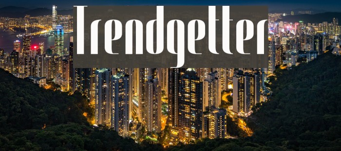 Trendgetter Font examples