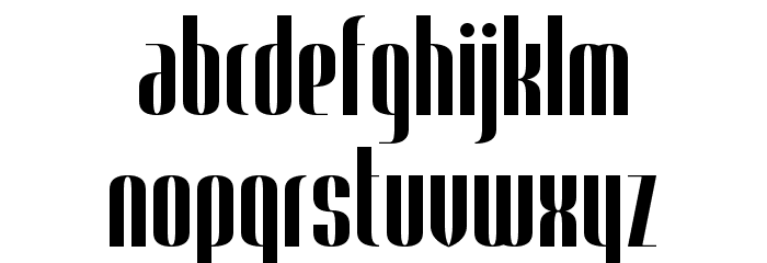 Trendgetter Font LOWERCASE