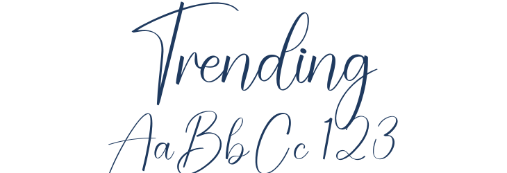 Trending Font Preview