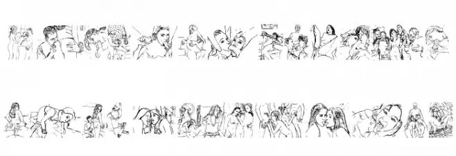 Trendy Pornography Caratteri MINUSCOLO