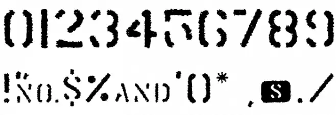 Trendy University Font Alte caractere