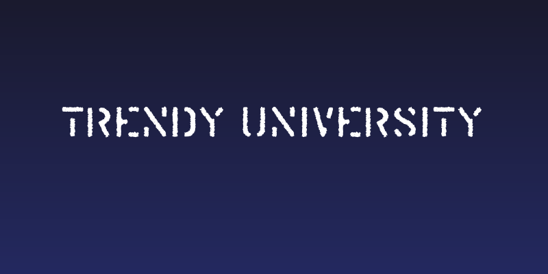 Trendy University Social Header