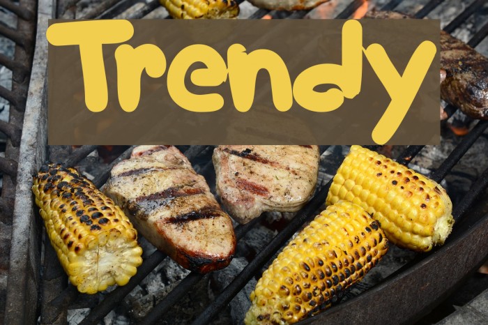 Trendy Font examples
