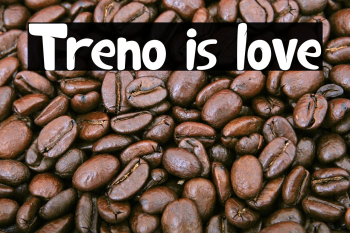 Treno is love Font examples