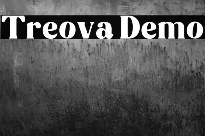 Treova Demo Font examples