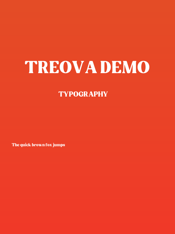 Treova Demo Poster