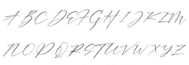 Trescilla Corinne फ़ॉन्ट अपरकेस