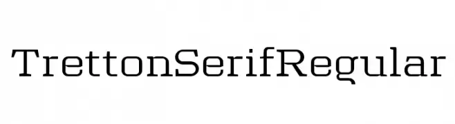 Tretton Serif Regular  Descarca Fonturi Gratis