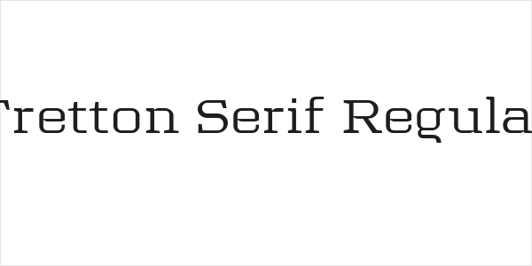 Tretton Serif Regular Logo