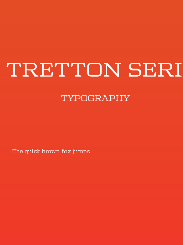 Tretton Serif Regular Poster