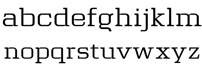Tretton Serif Regular Font LOWERCASE