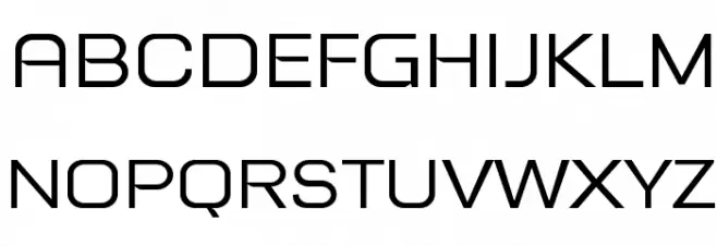 Tretton Schriftart Groß