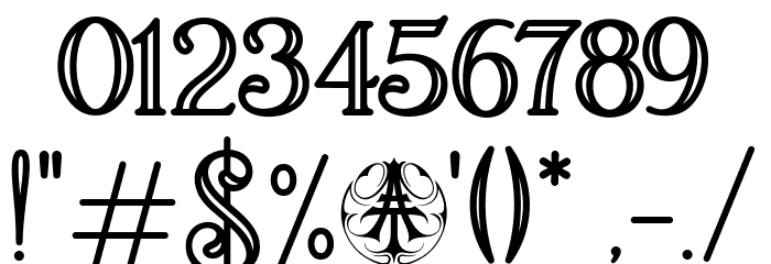 TrevadelMarHollowPersonalUseOnly Font OTHER CHARS