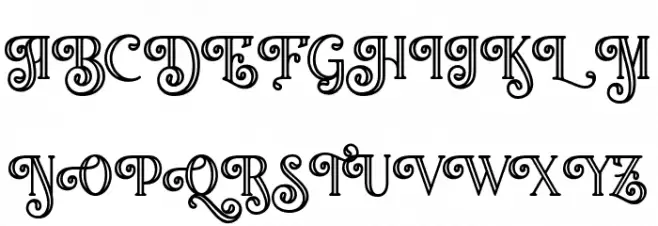 TrevadelMarHollowPersonalUseOnly Schriftart Groß