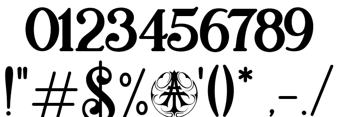 TrevadelMarRegularPersonalUseOnly Font OTHER CHARS