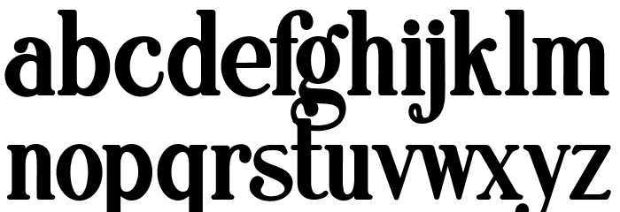 TrevadelMarRegularPersonalUseOnly Font LOWERCASE
