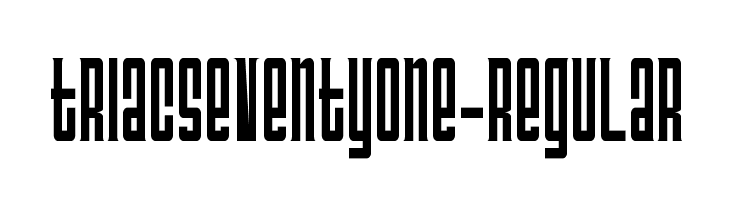 TriacSeventyOne-Regular  Frei Schriftart Herunterladen