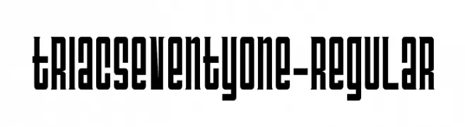 TriacSeventyOne-Regular  Скачать бесплатные шрифты