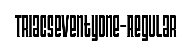 TriacSeventyOne-Regular  لخطوط تنزيل