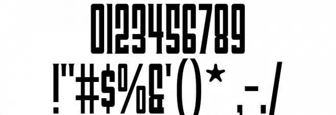 TriacSeventyOne-Regular Font OTHER CHARS