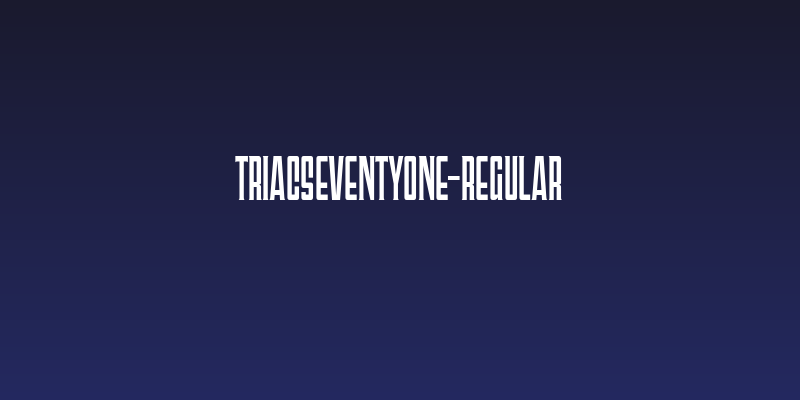 TriacSeventyOne-Regular Social Header