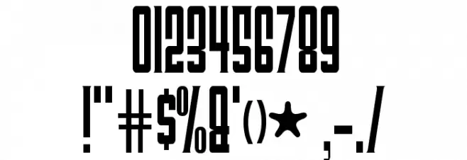 TriacSeventyone Font OTHER CHARS