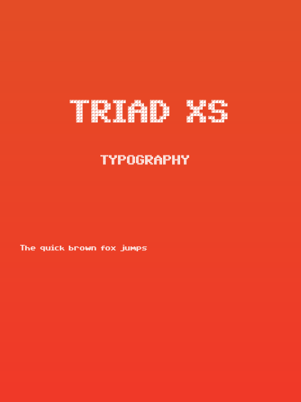 Triad XS Poster