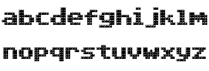 Triad XS Font LOWERCASE