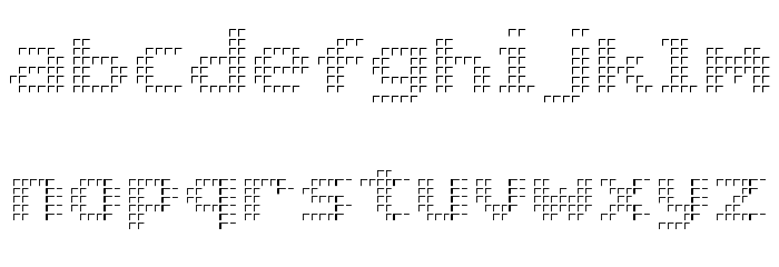 Triad Font LOWERCASE