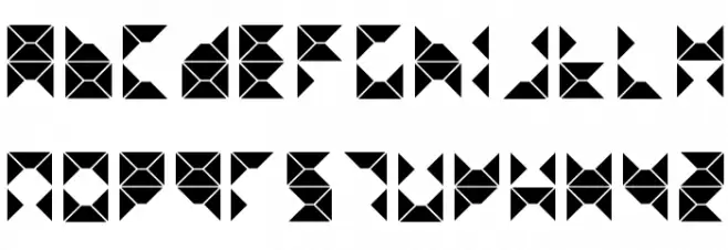 Triangel Font UPPERCASE