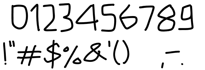 Triangle Break Font OTHER CHARS