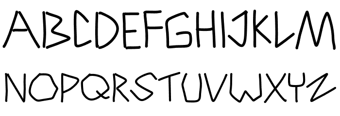Triangle Break Font UPPERCASE