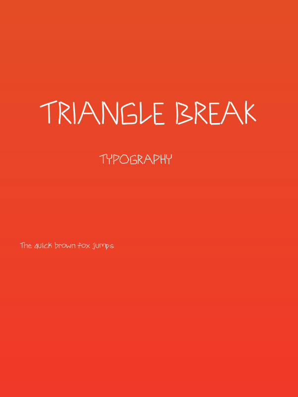 Triangle Break Poster