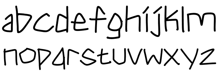 Triangle Break Font LOWERCASE