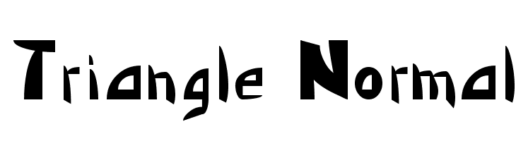 Triangle  Normal  नि: शुल्क फ़ॉन्ट्स डाउनलोड