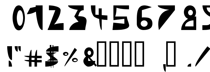 Triangle Normal Font OTHER CHARS