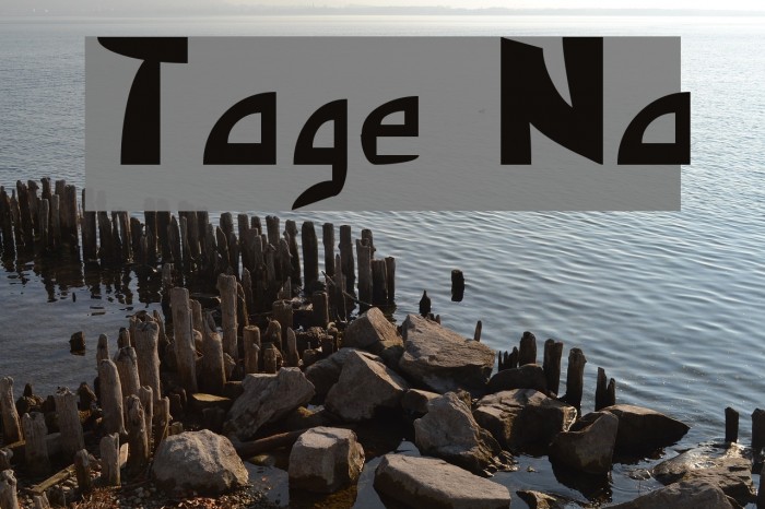 Triangle Normal Font examples