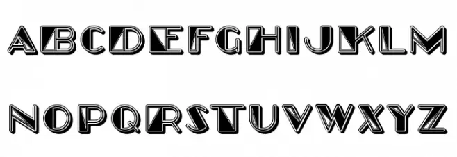 Triangle Regular Schriftart Groß