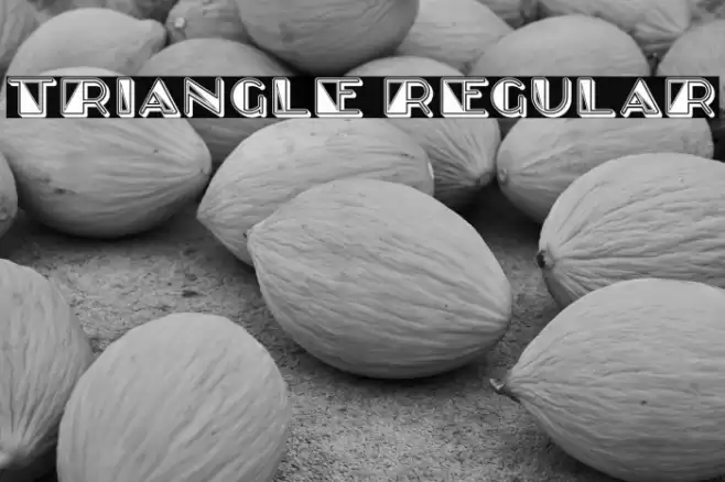 Triangle Regular Font examples