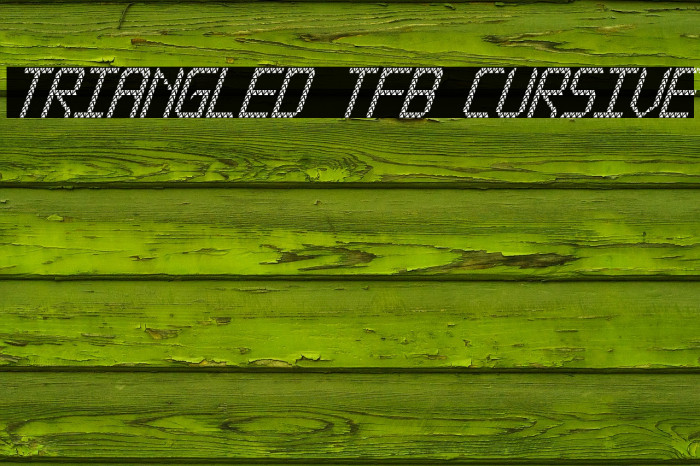 Triangled tfb cursive Example 1