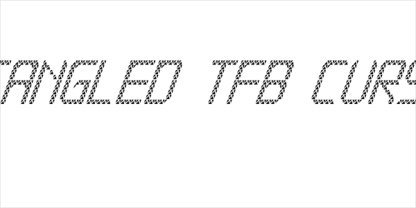 Triangled tfb cursive Logo