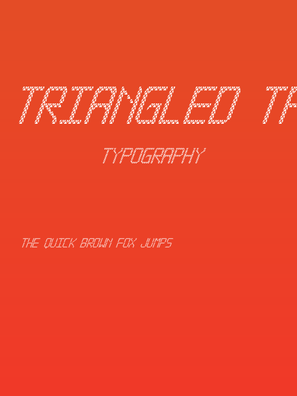 Triangled tfb cursive Poster