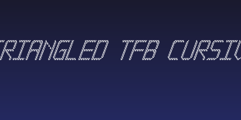 Triangled tfb cursive Social Header